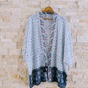 Christopher & Banks Floral and Geometric Tunic